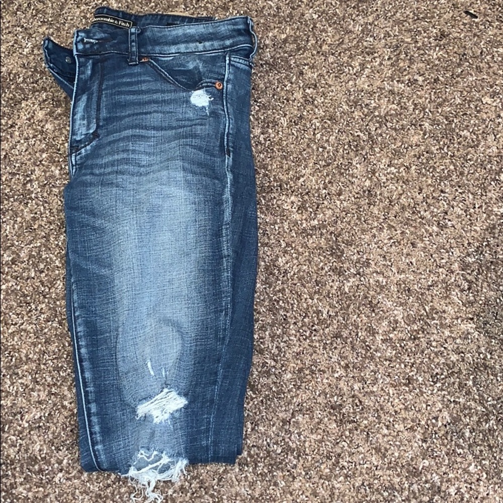 Distressed Abercrombie jeans